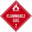 NMC 10.75 X 10.75 Safety Identification Placard, Flammable Gas, Price/each