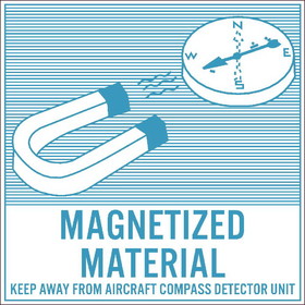 NMC DL56LBL Magnetized Material Label