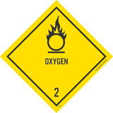 NMC DL7LBL Oxygen 2 Dot Placard Label