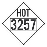 NMC DL85B Hot 3257 Misc Dot Placard Sign