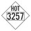 NMC 10.75 X 10.75 Safety Identification Placard, Hot 3257, Price/each