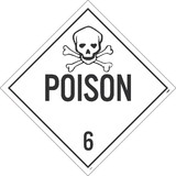 NMC DL8 Poison 6 Dot Placard Sign