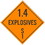 NMC 10.75 X 10.75 Safety Identification Placard, 1.4 Explosives S, Price/each
