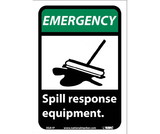 NMC EGA1 Emergency Spill Response Equipment Sign