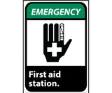 NMC EGA3 Emergency First Aid Station Sign