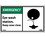 NMC EGA4LBL Emergency Eye Wash Station Keep Area Clear Label, Adhesive Backed Vinyl, 3" x 5", Price/5/ package