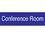 ENGRAVED- CONFERENCE ROOM- 3X10- BLUE- 2PLY PLASTIC