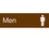 ENGRAVED- MEN (GRAPHIC)- 3X10 BROWN- 2 PLY PLASTIC