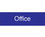 ENGRAVED-OFFICE-3X10- BLUE-2PLY PLASTIC
