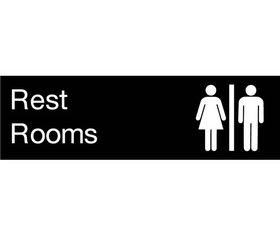 NMC EN19 Rest Rooms Engraved Sign