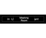 NMC EN304 Meeting Room Vacant Engraved Office Occupancy Sign