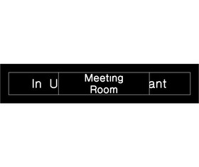NMC EN304 Meeting Room Vacant Engraved Office Occupancy Sign