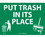 NMC 10" X 14" Vinyl Safety Identification Sign, Put Trash In It's Place, Price/each