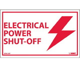 NMC EPA1LBL Electrical Power Shut-Off Label