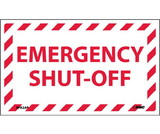 NMC EPA2LBL Emergency Shut-Off Label