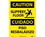 NMC 10" X 14" Vinyl Safety Identification Sign, Slippery Floor Bilingual, Price/each