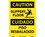 NMC 10" X 14" Vinyl Safety Identification Sign, Slippery Floor Bilingual, Price/each