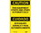 NMC ESC618LBL Caution This Equipment Starts And Stops Automatically Bilingual Label, Adhesive Backed Vinyl, 5" x 3", Price/5/ package