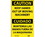 NMC ESC622LBL Caution Keep Hands Out Of Moving Machinery Bilingual Label, Adhesive Backed Vinyl, 5" x 3", Price/5/ package