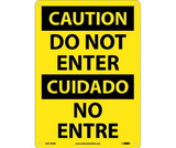 NMC ESC703 Do Not Enter Sign - Bilingual