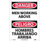 NMC ESD125 Danger Men Working Above Sign - Bilingual