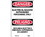 NMC ESD268LBL Danger Electrical Hazard Authorized Personnel Only Label - Bilingual, Adhesive Backed Vinyl, 5" x 3", Price/5/ package