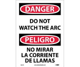NMC ESD31 Danger Do Not Watch The Arc Sign - Bilingual