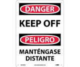NMC ESD450 Danger Keep Off - Bilingual Sign