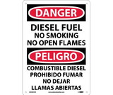 NMC ESD467 Danger Diesel Fuel Sign - Bilingual