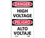 NMC ESD49LBL High Voltage Label - Bilingual, Adhesive Backed Vinyl, 5