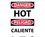 NMC 10" X 14" Vinyl Safety Identification Sign, Peligro Caliente Danger Hot, Price/each
