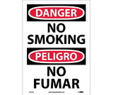 NMC ESD79 Danger No Smoking Sign - Bilingual