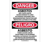 NMC ESD95 Danger Hazardous Chemicals Sign - Bilingual