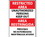 NMC 10" X 14" Plastic Safety Identification Sign, Unauthorized Persons Keep Out Bilingual, Price/each