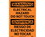 NMC 10" X 14" Vinyl Safety Identification Sign, Electrical Hazard Do Not Touch., Price/each