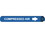PIPEMARKER STRAP-ON- COMPRESSED AIR W/B- FITS 6"-8" PIPE