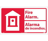 NMC FBA2 Fire Alarm Sign - Bilingual