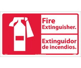 NMC FBA3 Fire Extinguisher Sign - Bilingual