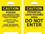 NMC FS19 Caution Potential Lead Hazard Double-Sided Floor Sign, Corrugated Plastic, 19" x 12", Price/each