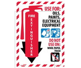 NMC FXPMBCP Fire Extinguisher Sign