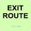 NMC GADA104 Glow Exit Route Braille Sign, Engraved Signs, 8" x 8", Price/each
