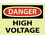 DANGER- HIGH VOLTAGE- 3X5- PS VINYLGLOW- 5/PK