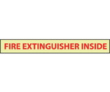 NMC GL133 Fire Extinguisher Inside Glow Sign, 6 Hour Glow Polyester, 2