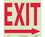 NMC 10" X 14" Vinyl Safety Identification Sign, Exit With Right Arrow, Price/each