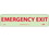 NMC 3" X 12" Safety Identification Sign, Emergency Exit 3X12, Price/each