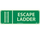 NMC GL313 Escape Ladder Sign