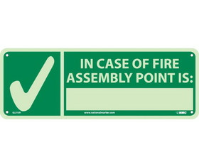 NMC GL315 In Case Of Fire Assembly Point Is Sign