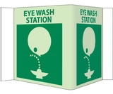 NMC VS7 3-View Eye Wash Station Sign