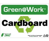 NMC GW1024 Green Work Cardboard Sign, GREEN SIGNS, 7