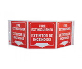 NMC GW3053 Fire Extinguisher Extintor De Incendios Sign, Rigid Plastic, 7.5